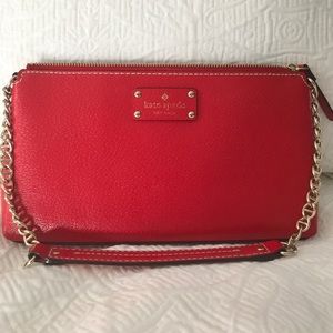 Kate Spade red clutch