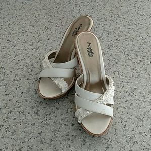Charlotte Russe, White Sandal Heels