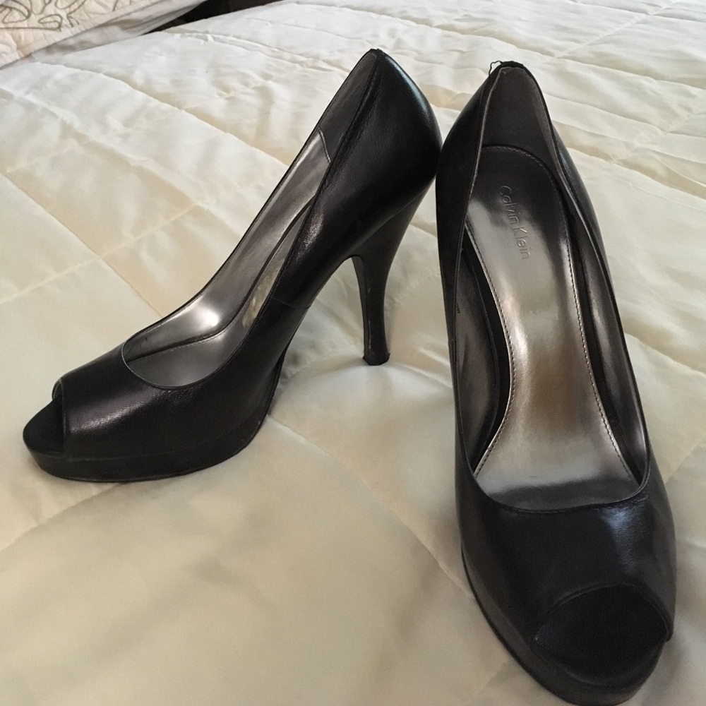 Calvin Klein Peeptoe Pumps
