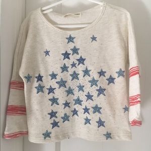 Long sleeve Stars and Stripes shirt for girls