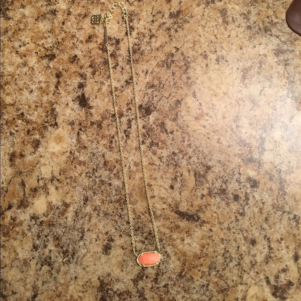 Coral Kendra Scott Elisa Necklace