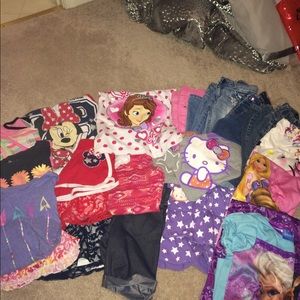 Lot of girls clothes sizes 5-6