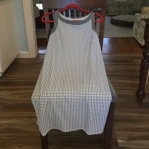 Ann Taylor black/white checkered dress MP