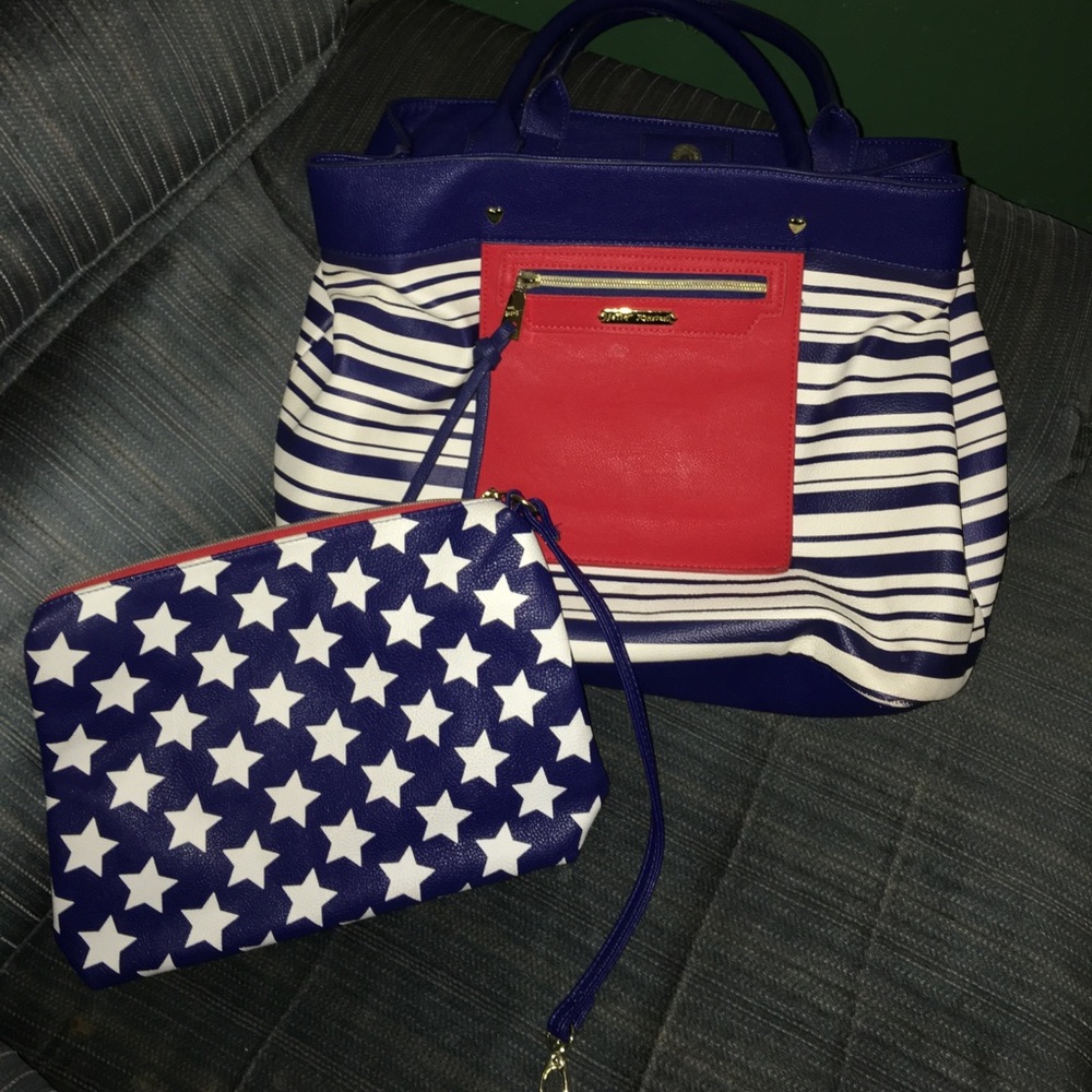 Betsey Johnson Tote and Accessory Bag