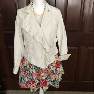 Cabi jacket women's size M 100% linen