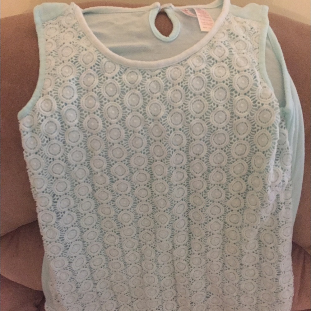 Light blue knit top