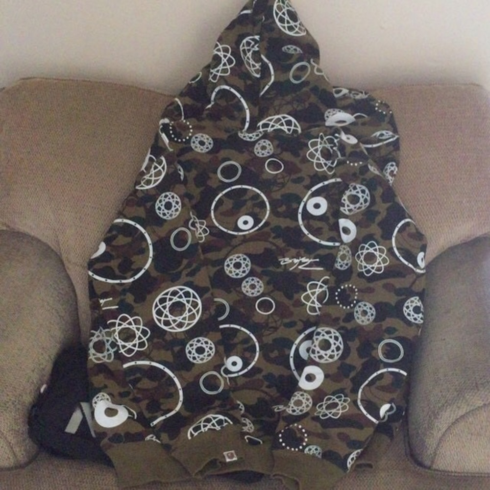 A BATHING APE X FUTURA ZIPUP HOODIE