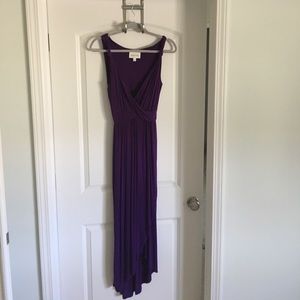 Purple Grecian Maxi Dress