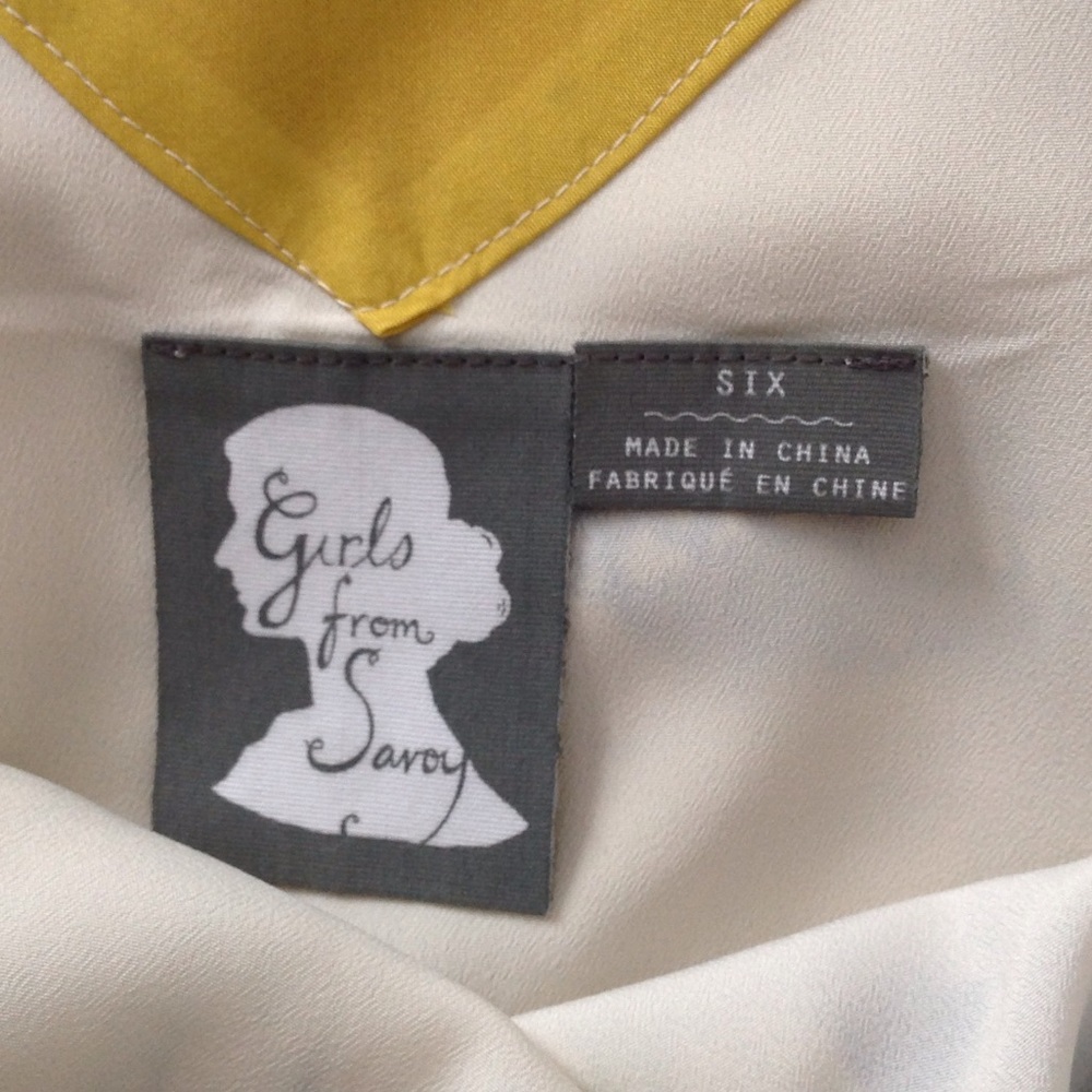 Silk print dress Vintage- - Picture 6 of 6