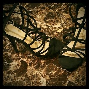 Black Stappy Heels
