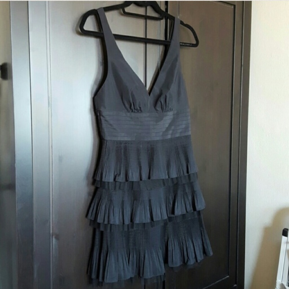 Short Black Prom Dress BCBGMAXAZRIA V-neck