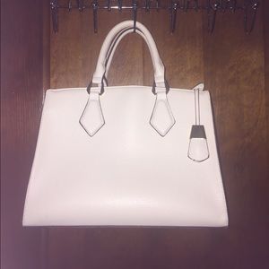 White/cream structured satchel (donating 05/02)