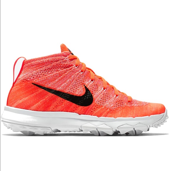 NWOB Nike Ladies Flyknit Chukka Golf Shoes - Picture 4 of 8