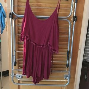 Pacsun garnet romper only worn once