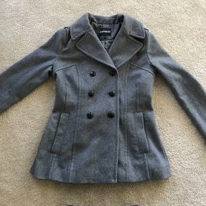 Grey Peacoat