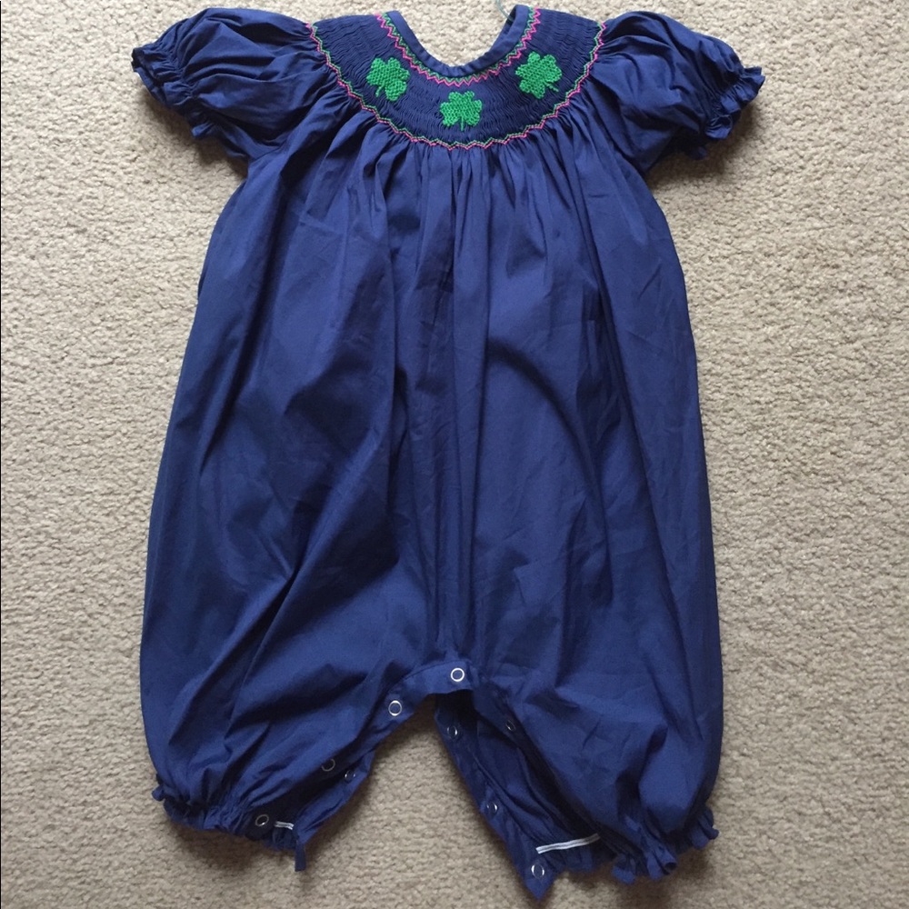 12M smocked romper