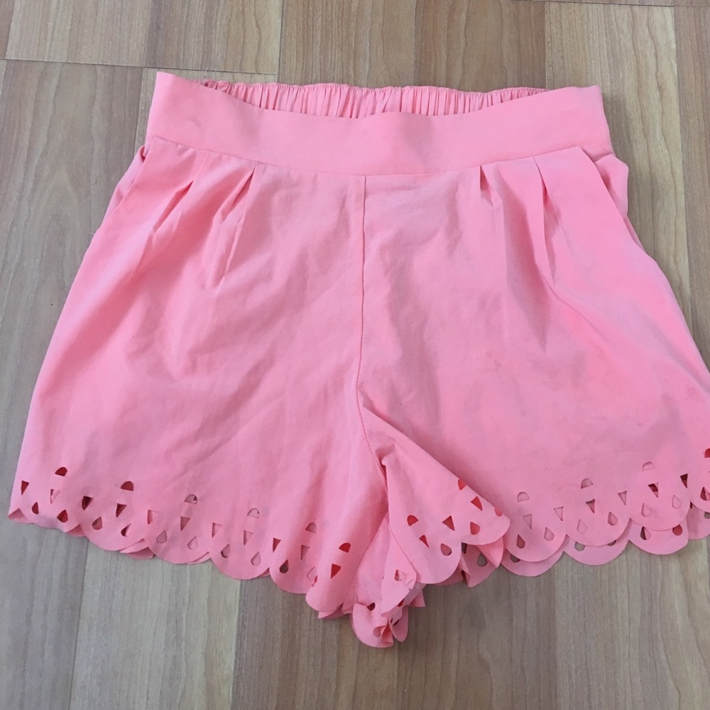 Salmon shorts from Charlotte Russe! Size small