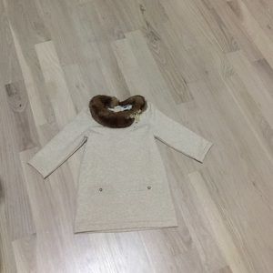 Janie and jack fur tunic