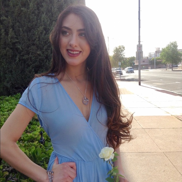 Baby Blue Maxi Dress-5🌟Rated-Large - Picture 5 of 5