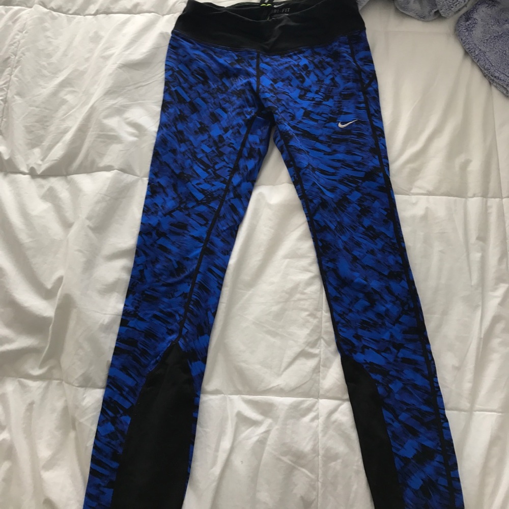 Nike blue leggings size S