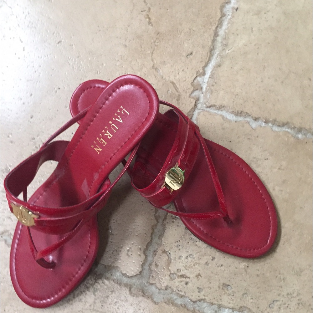 Ralph Lauren sandals.