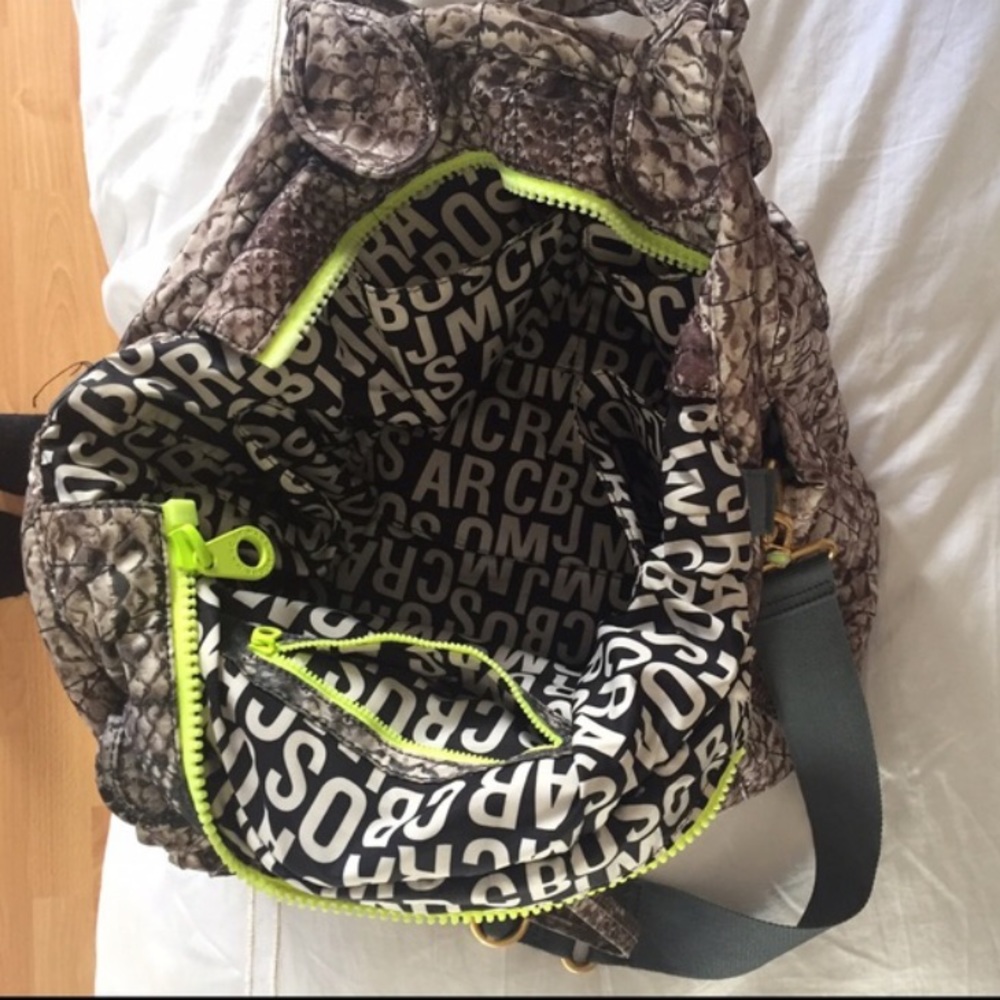 Eliza Python Nylon Diaper/Work Bag - image 1