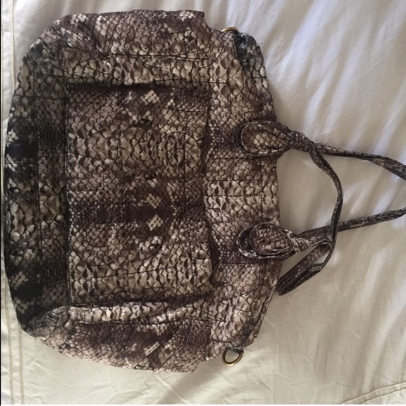 Eliza Python Nylon Diaper/work Bag - Picture 2 of 4