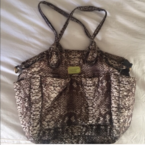 Eliza Python Nylon Diaper/work Bag - Picture 3 of 4