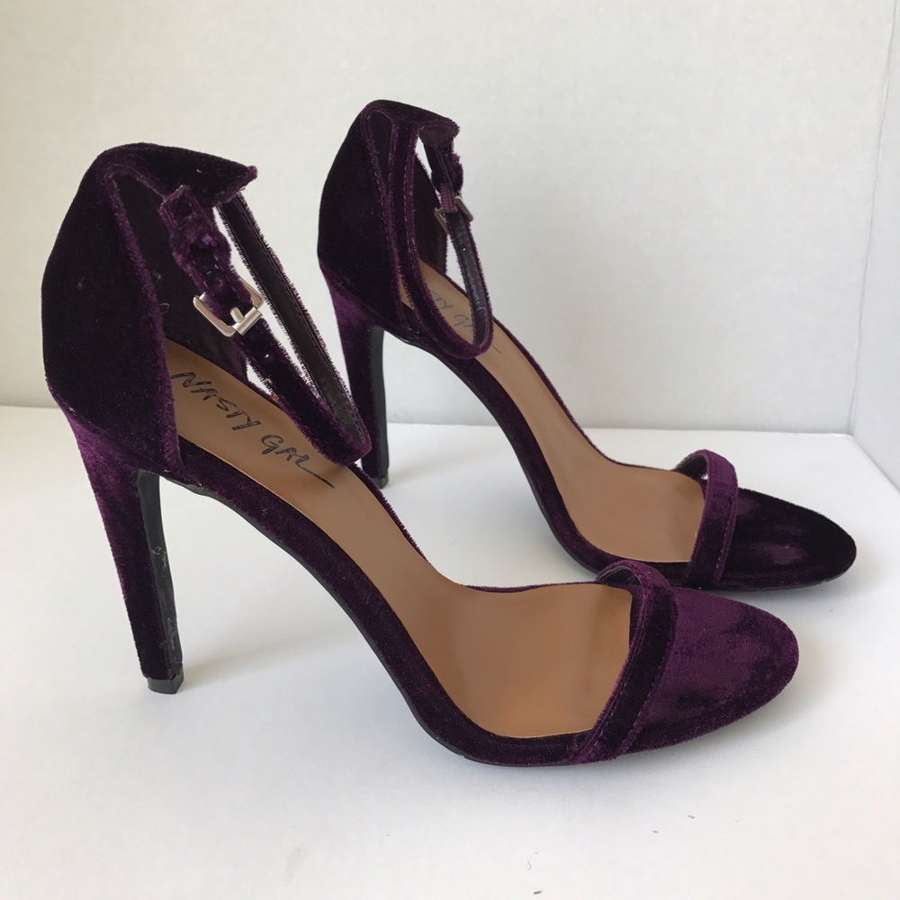 Nasty Gal Velvet Heels