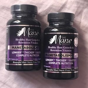Two Bottles of the Mane choice hair growth pills