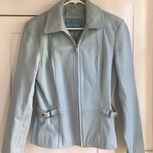 Leather spring Nine West jacket.