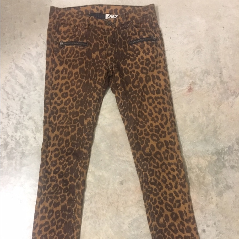 UNIF cheetah print jeans