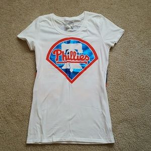 Pink Victoria's Secret "Phillies" tee NWOT
