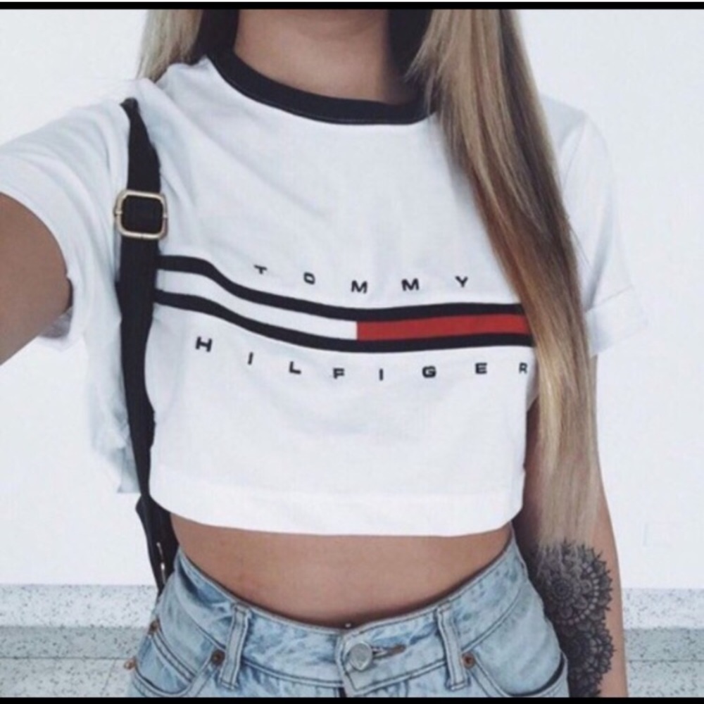 White Crop Top Tee!