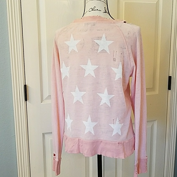 SOLDWildfox Starshine Destroyed Sweater EUC - Picture 3 of 7