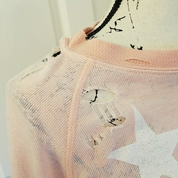 SOLDWildfox Starshine Destroyed Sweater EUC - Picture 5 of 7