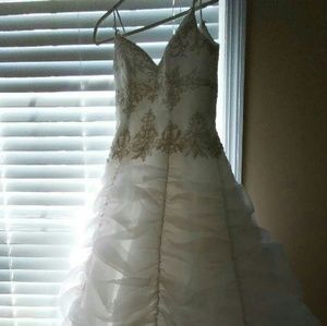 Silhouetting Wedding Gown