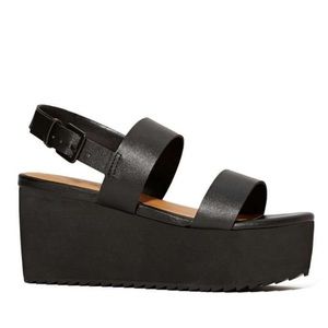 Shoe cult black platform sandals