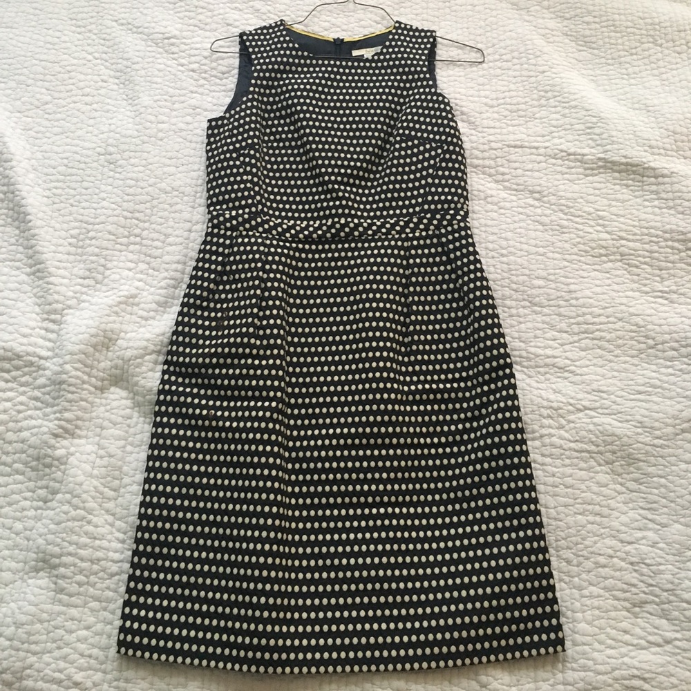 Polka dot sheath dress