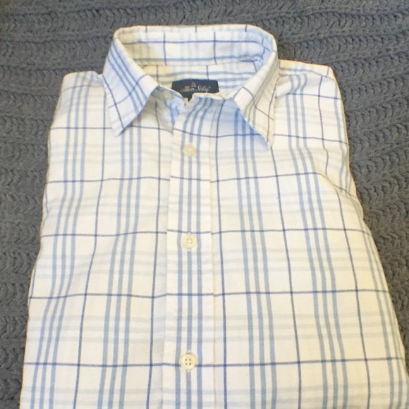 Allen Solly blue & white button up shirt - Picture 3 of 5