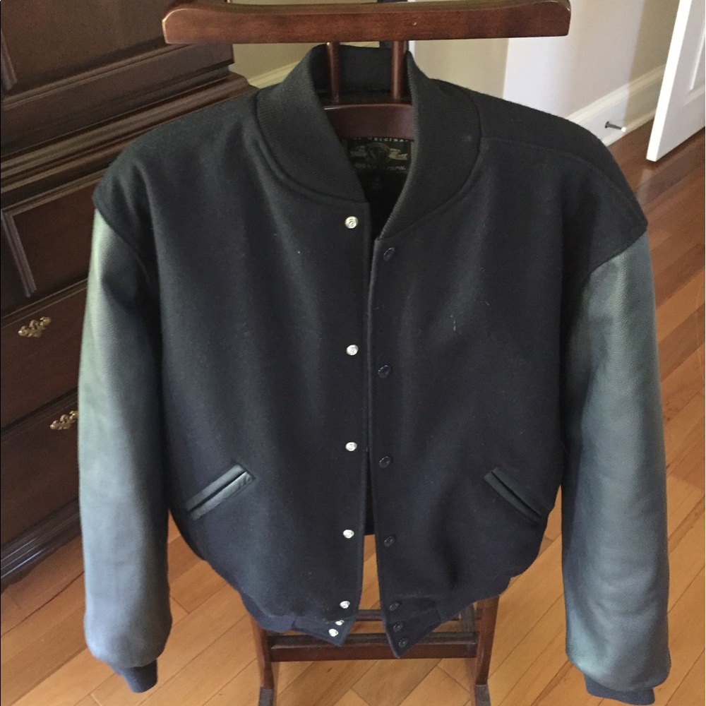 Varsity bomber jacket