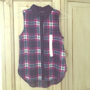 Plaid blouse