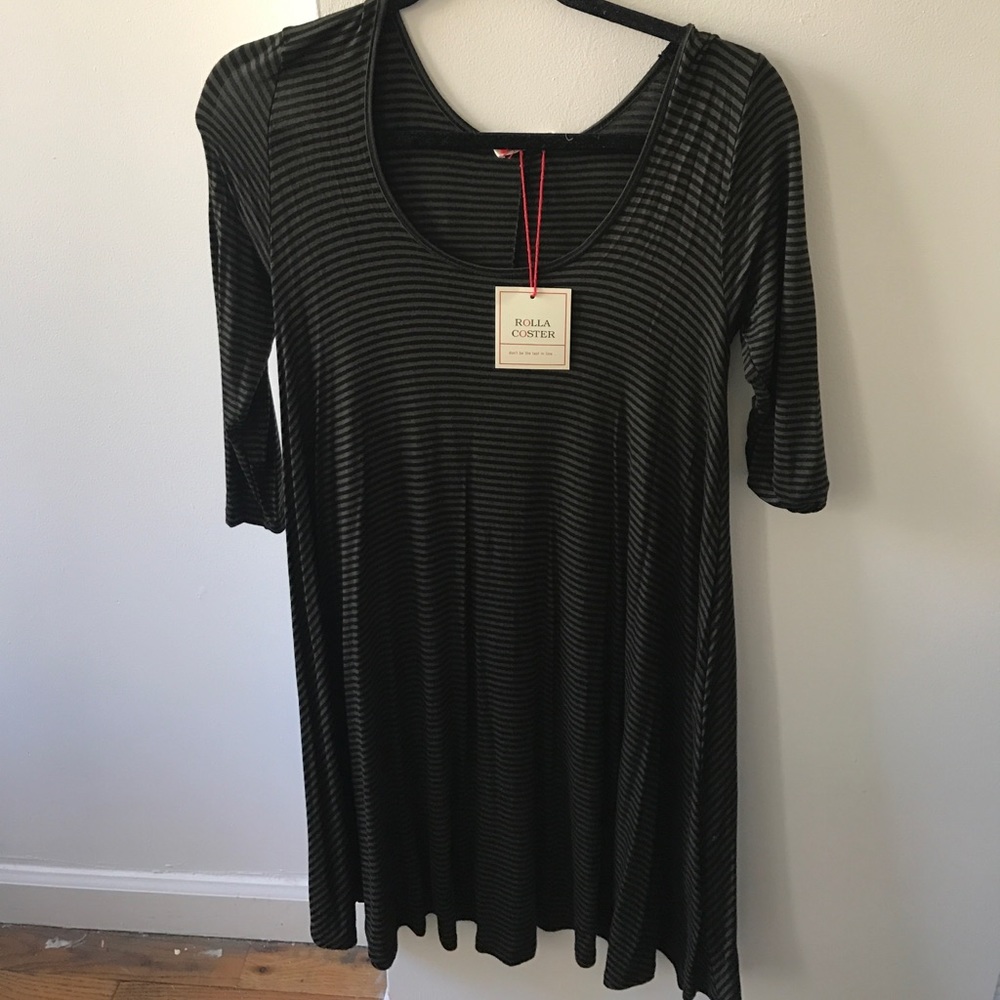 Long sleeve stripe dress