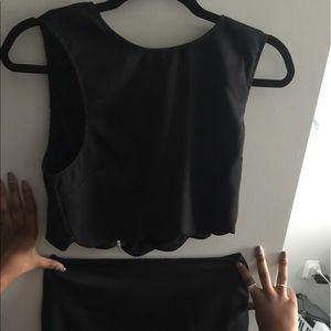 Black Two Piece Set