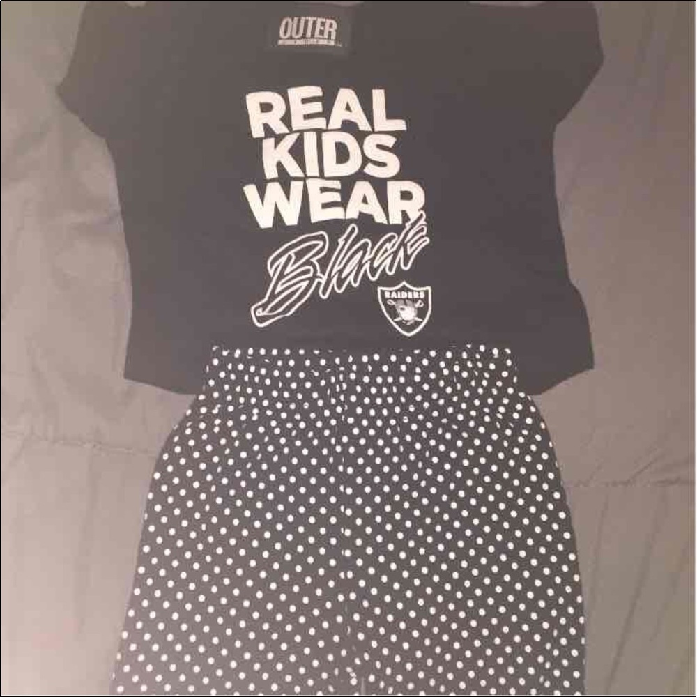 Raiders onesie + pants