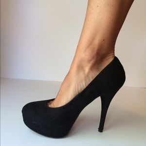 BRASH, Size 8.5 Black Suede High Heels
