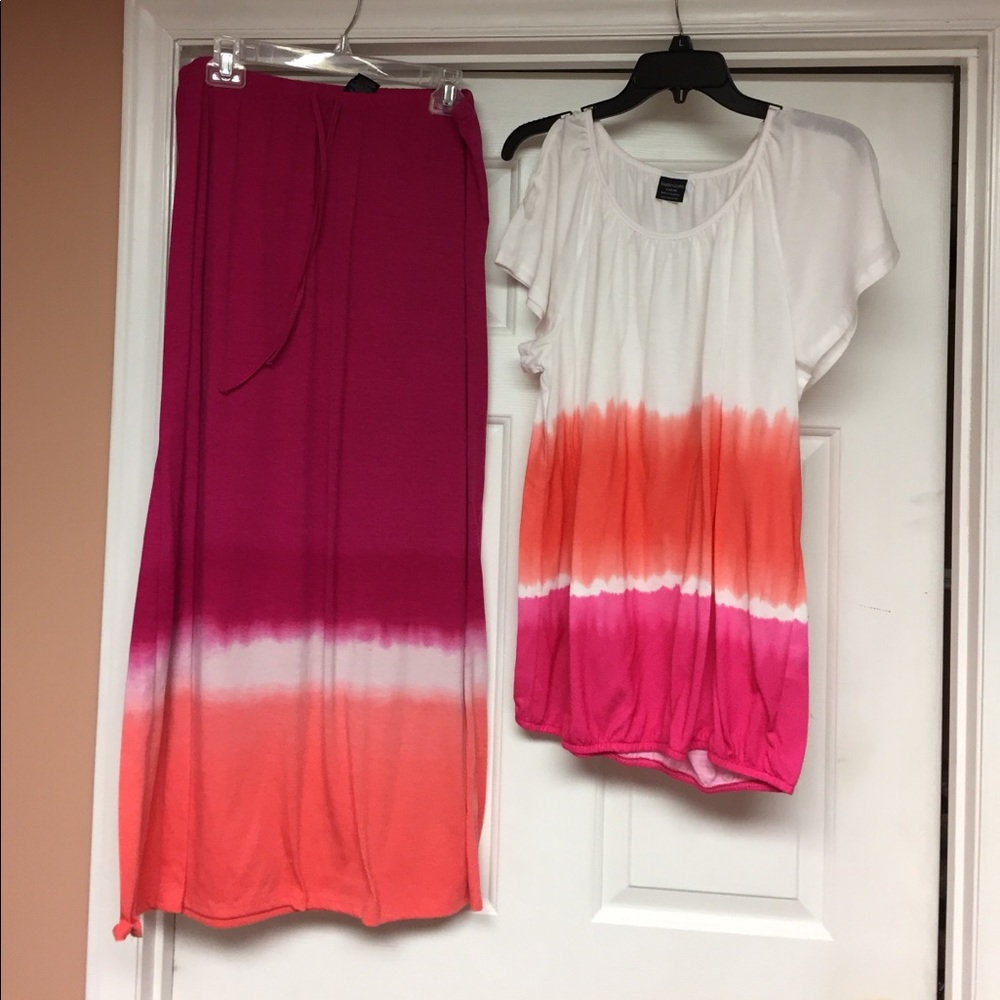 Ladies skirt and top set