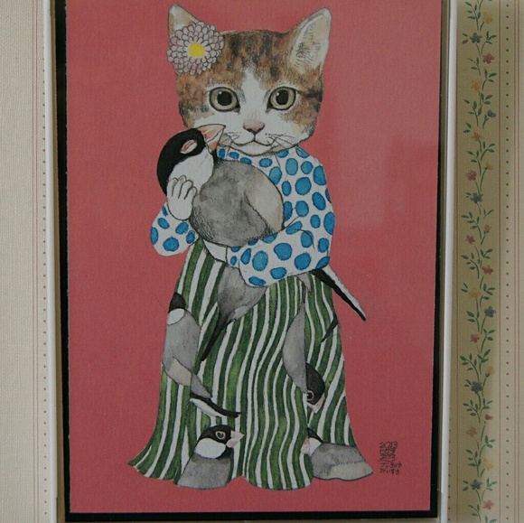 Anthropologie Other - Post card in frame