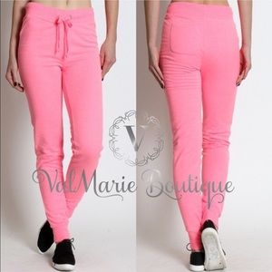 ValMarie Boutique Pants - NEON PINK CLASSIC SWEATPANTS ValMarie Boutique Pants - NEON PINK CLASSIC SWEATPANTS