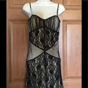 Trixxi Dress Black Floral Lace Size 5 Juniors New